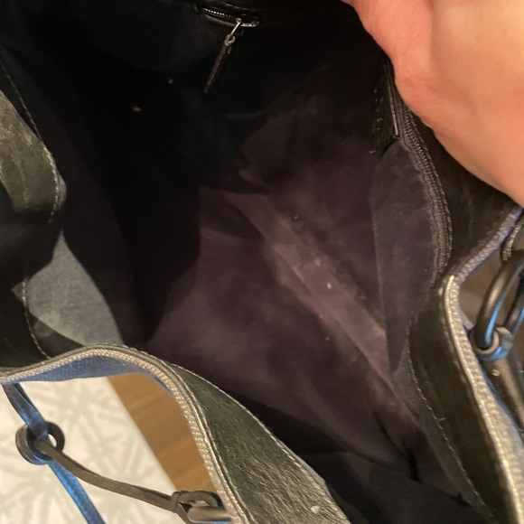 VINTAGE Gucci Black Denim Bag - Picture 5 of 6